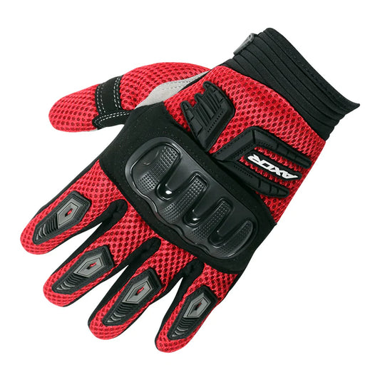 AXOR Air Stream Black Red Gloves Riding Gears