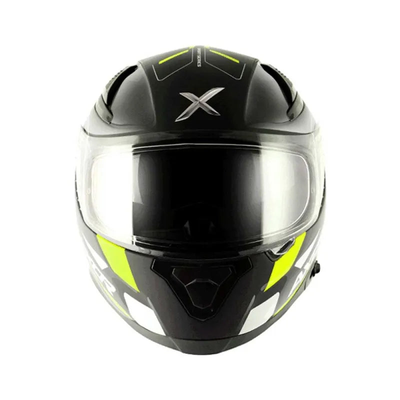 AXOR Apex Turbine Black Neon Grey Full Face Helmet