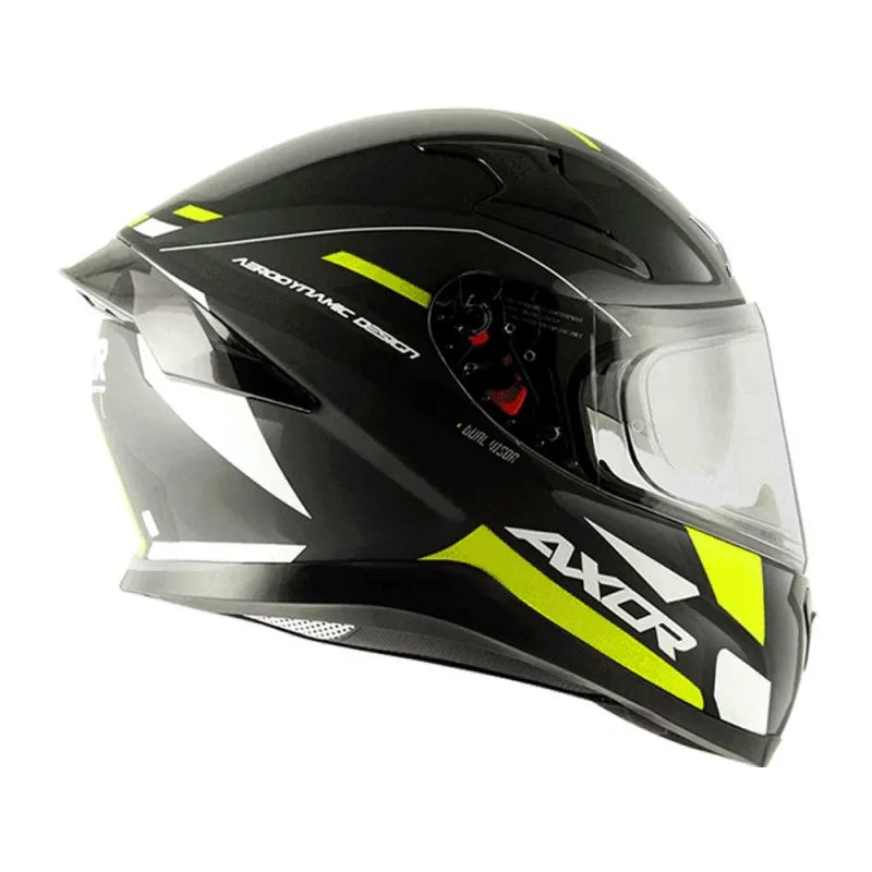 AXOR Apex Turbine Black Neon Grey Full Face Helmet