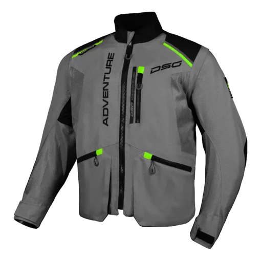 DSG Adv Gry Bk Yellow Jacket Riding Gears