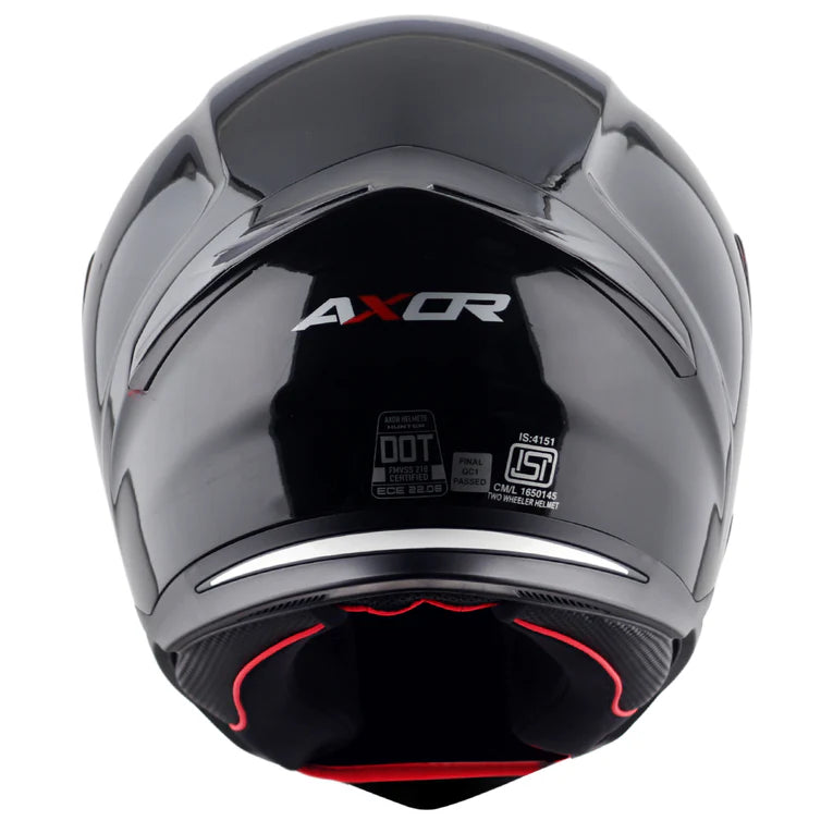 AXOR Hunter Solid Black Full Face Helmet