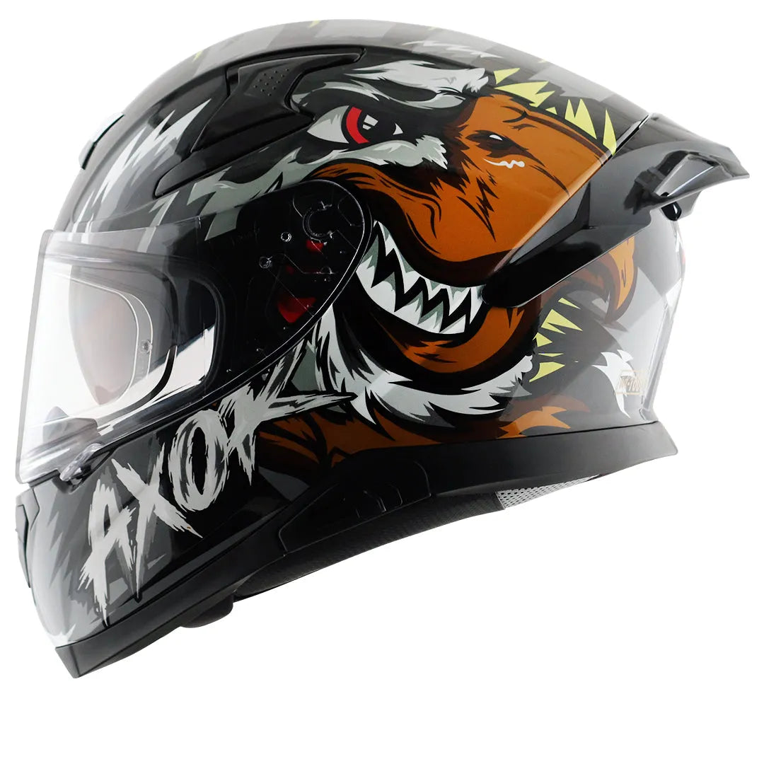 AXOR Apex Falcon Black Grey Full Face Helmet