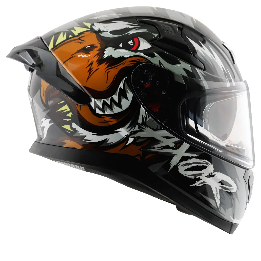 AXOR Apex Falcon Black Grey Full Face Helmet