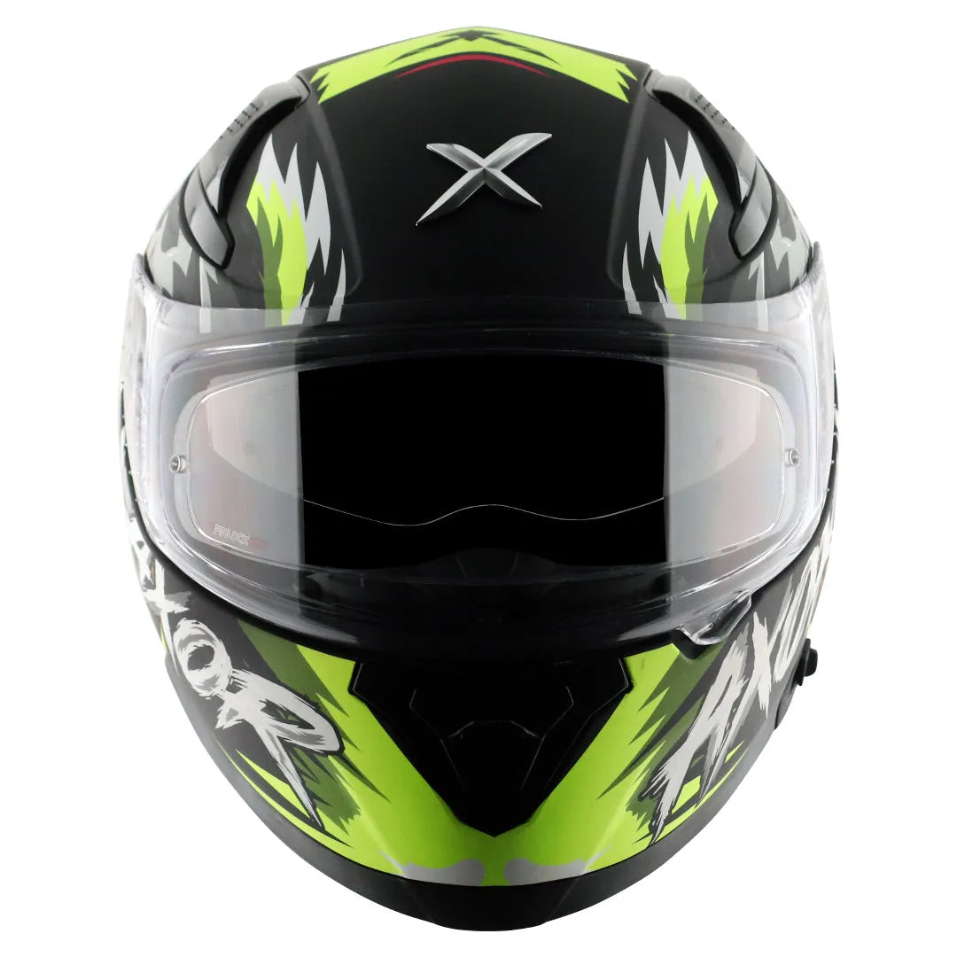 AXOR Apex Falcon Black Neon Yellow Full Face Helmet