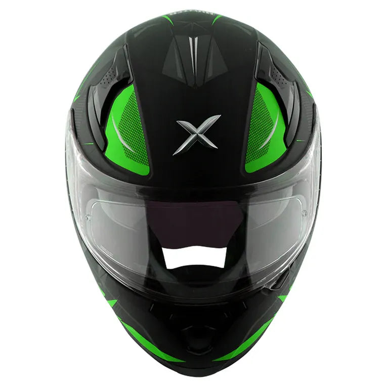 AXOR Apex Hunter Black Neon Green Full Face Helmet