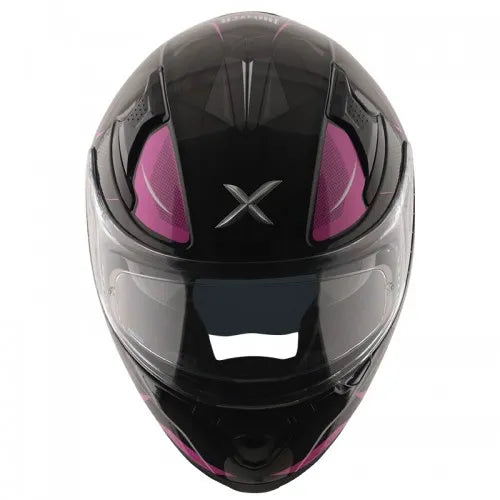 AXOR Apex Hunter Black Pink Full Face Helmet