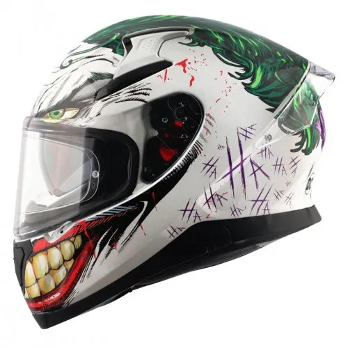AXOR Apex Joker Special Edition White Green Full Face Helmet