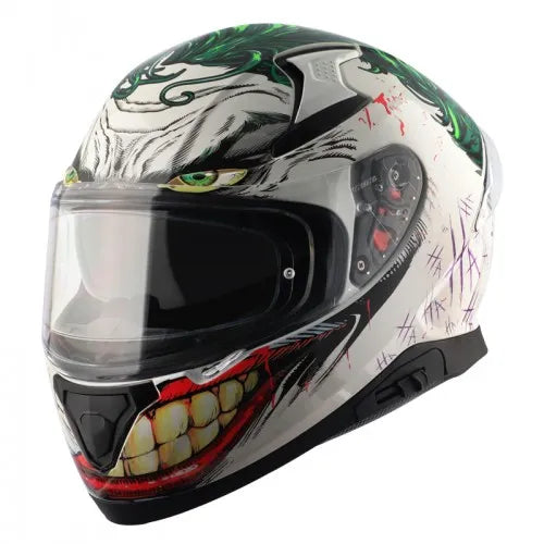 AXOR Apex Joker Special Edition White Green Full Face Helmet