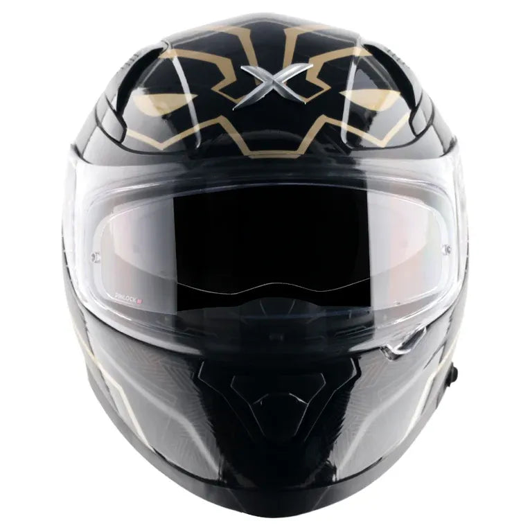AXOR Apex Marvel Black Panther Gold Full Face Helmet