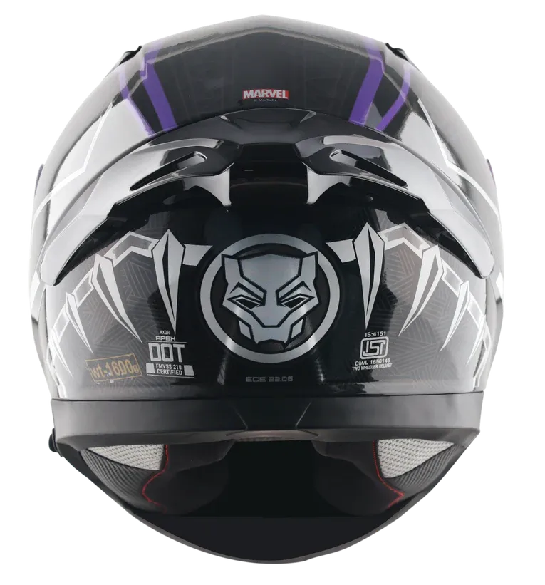 AXOR Apex Marvel Black Panther Purple Full Face Helmet