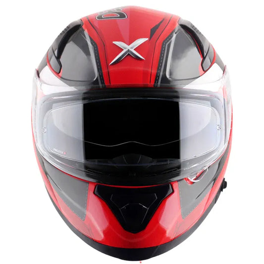 AXOR Apex Marvel Deadpool Dull Red Black Full Face Helmet