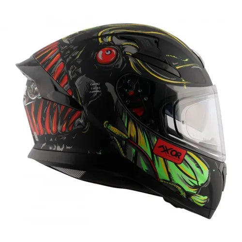 AXOR Apex Seadevil Dull Black Red Full Face Helmet