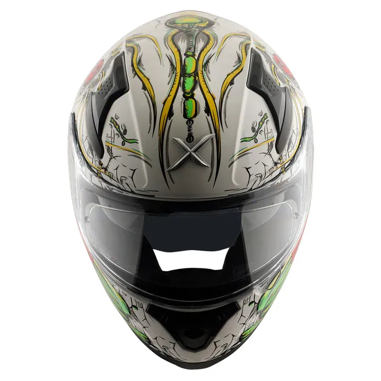 AXOR Apex Seadevil White Red Full Face Helmet