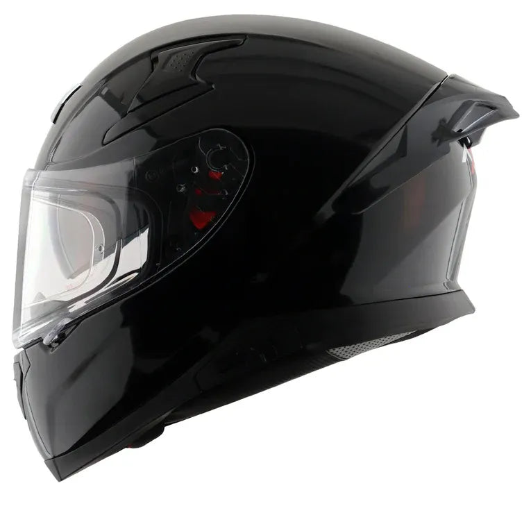 AXOR Apex Solid Black Full Face Helmet