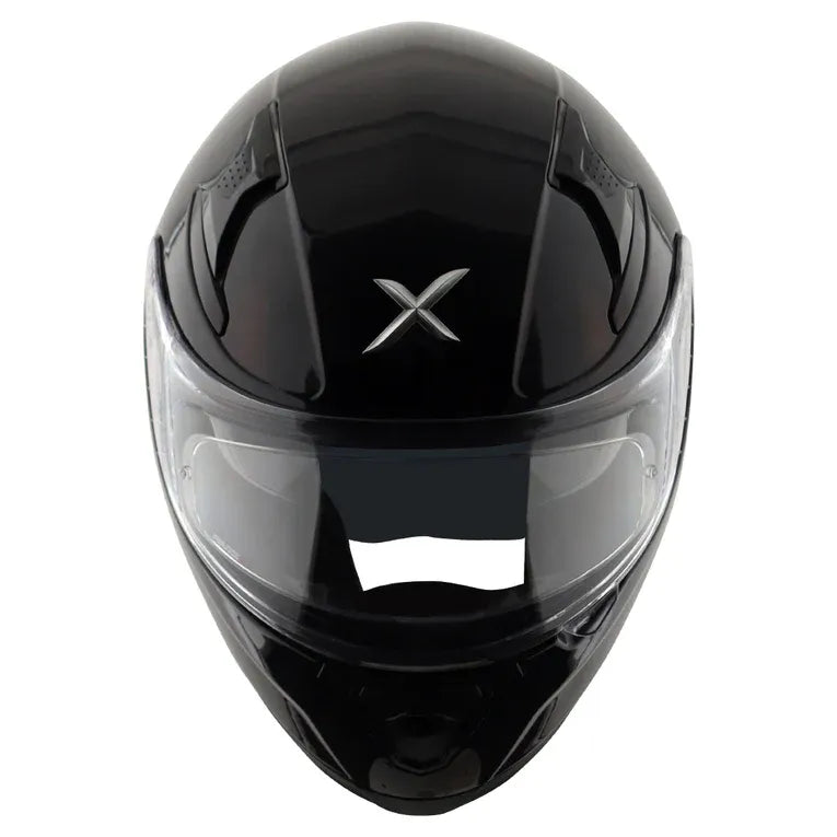 AXOR Apex Solid Black Full Face Helmet