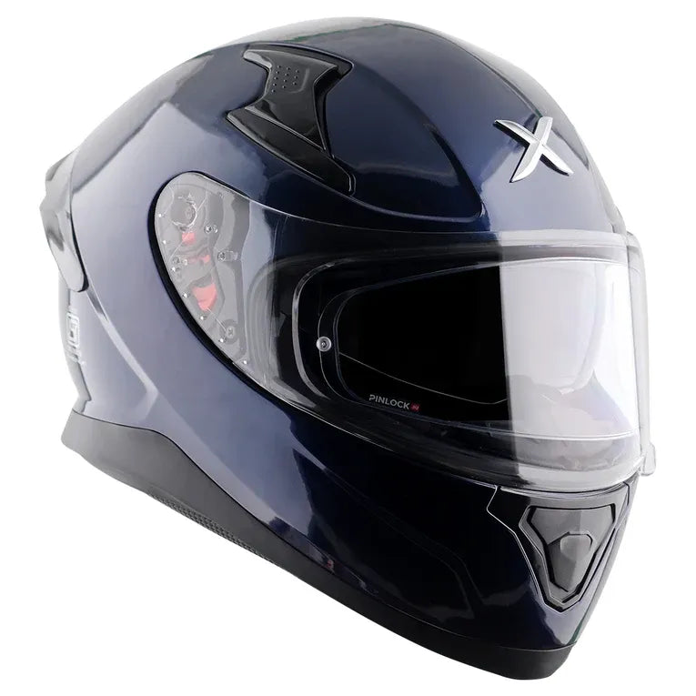 AXOR Apex Solid Deep Blue Full Face Helmet