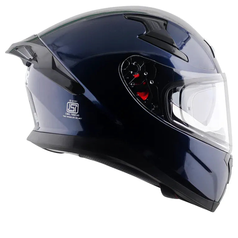AXOR Apex Solid Deep Blue Full Face Helmet