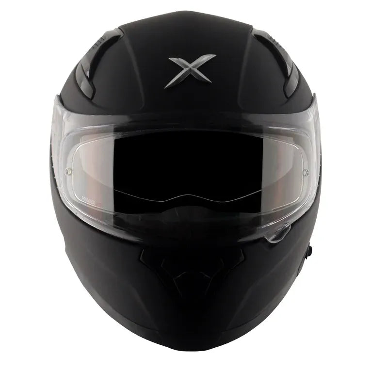 AXOR Apex Solid Dull Black Full Face Helmet