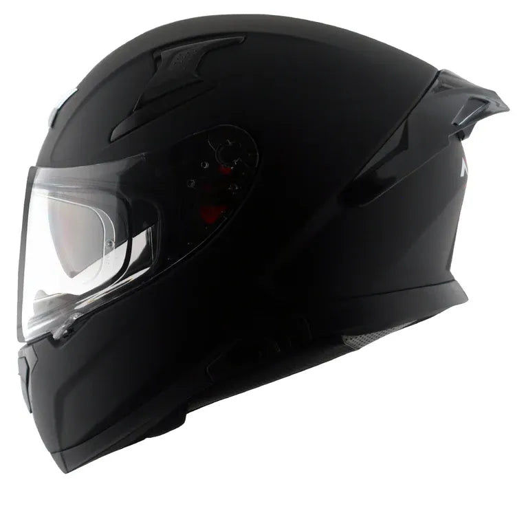 AXOR Apex Solid Dull Black Full Face Helmet