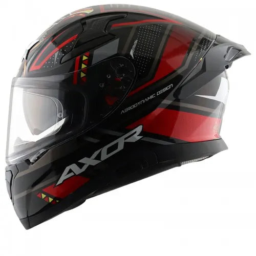 AXOR Apex Tiki Black Red Full Face Helmet