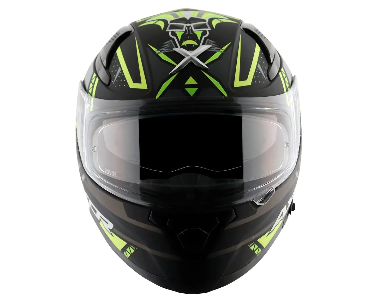AXOR Apex Tiki Dull Black Neon Yellow Full Face Helmet