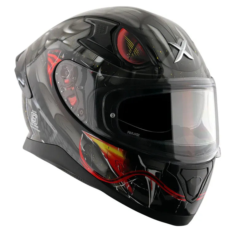 AXOR Apex Venomous Black Grey Full Face Helmet