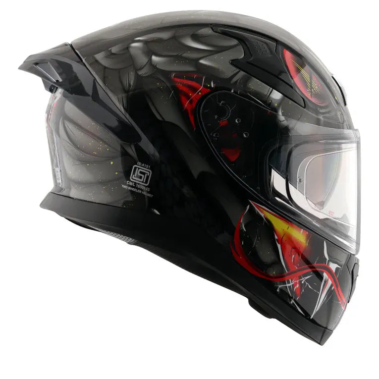 AXOR Apex Venomous Black Grey Full Face Helmet