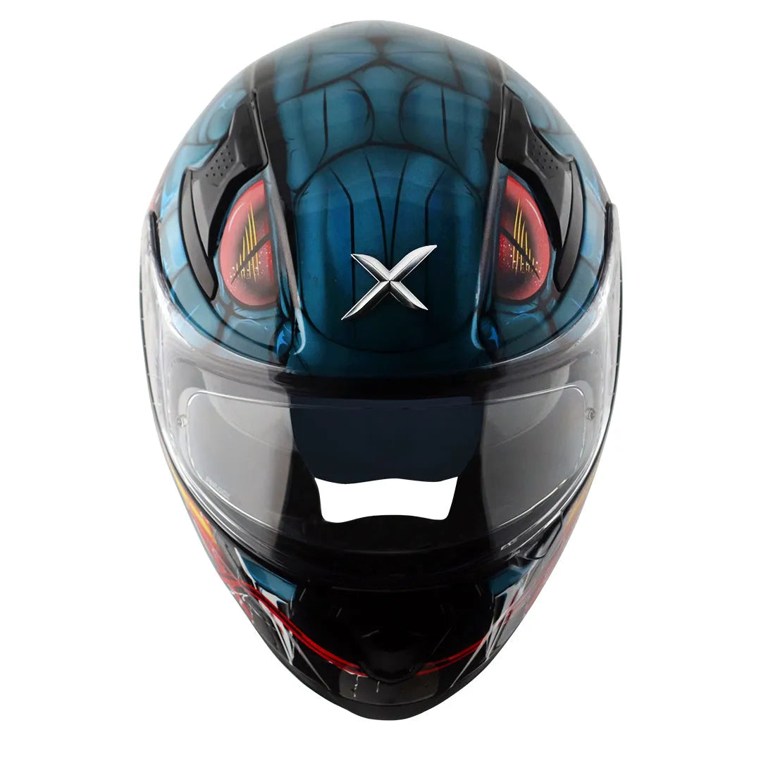 AXOR Apex Venomous Black M Blue Full Face Helmet