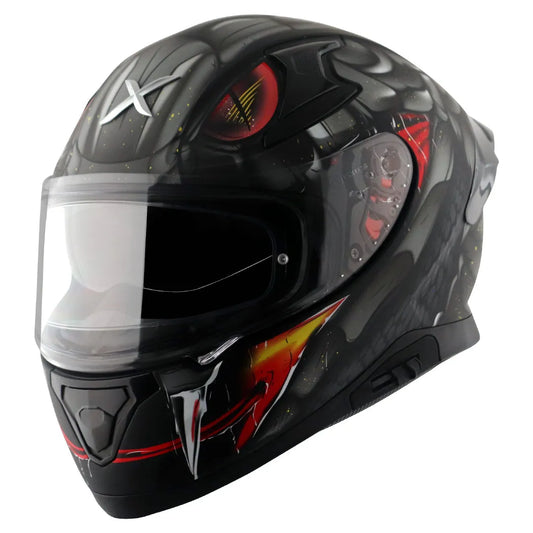 AXOR Apex Venomous Dull Black Grey Full Face Helmet