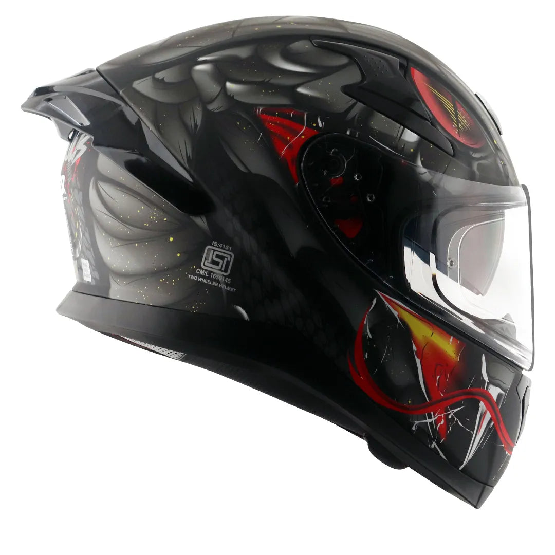 AXOR Apex Venomous Dull Black Grey Full Face Helmet