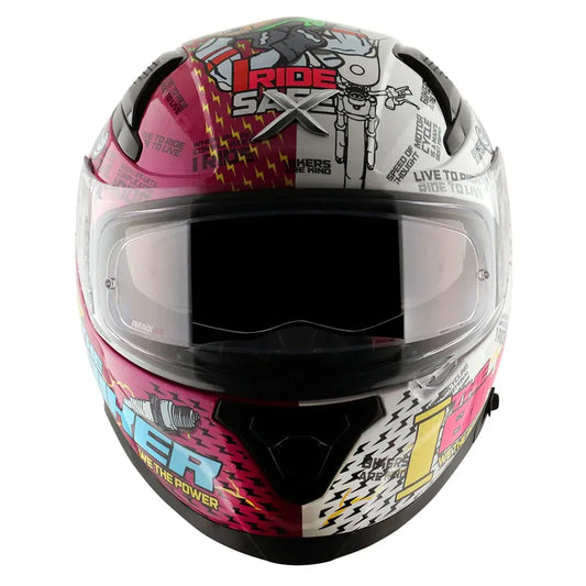 AXOR Apex Xbh19 Pink White Full Face Helmet