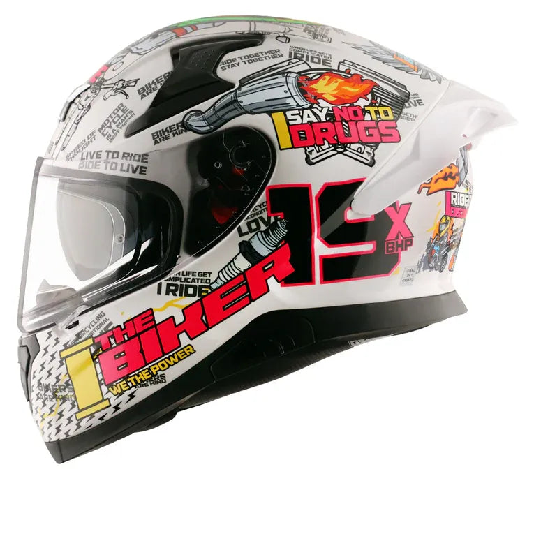 AXOR Apex Xbh19 Pink White Full Face Helmet