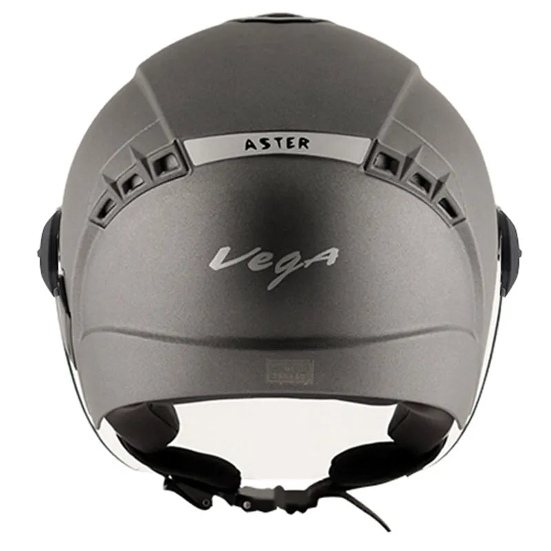 VEGA Aster Dx Dull Anthracite Half Face Helmet