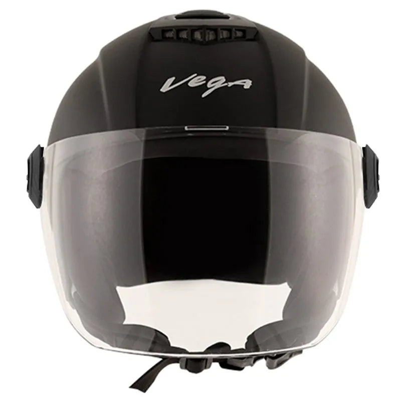 VEGA Aster Dx Dull Black Half Face Helmet