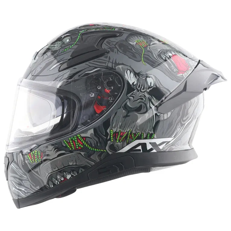 Axor Apex Ascetic Black Gray Full Face Helmet