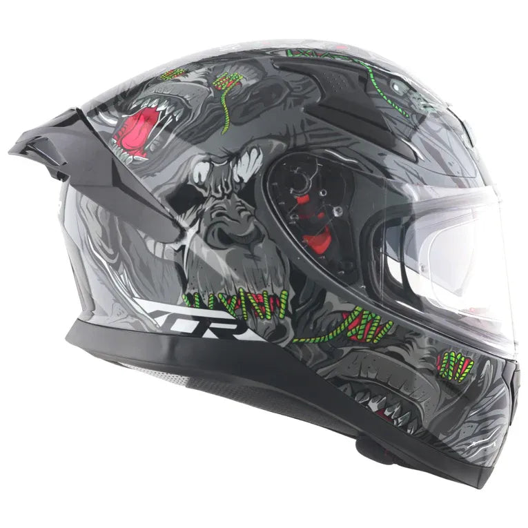 Axor Apex Ascetic Black Gray Full Face Helmet