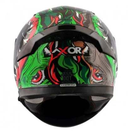 AXOR Apex Beast Black Green Full Face Helmet