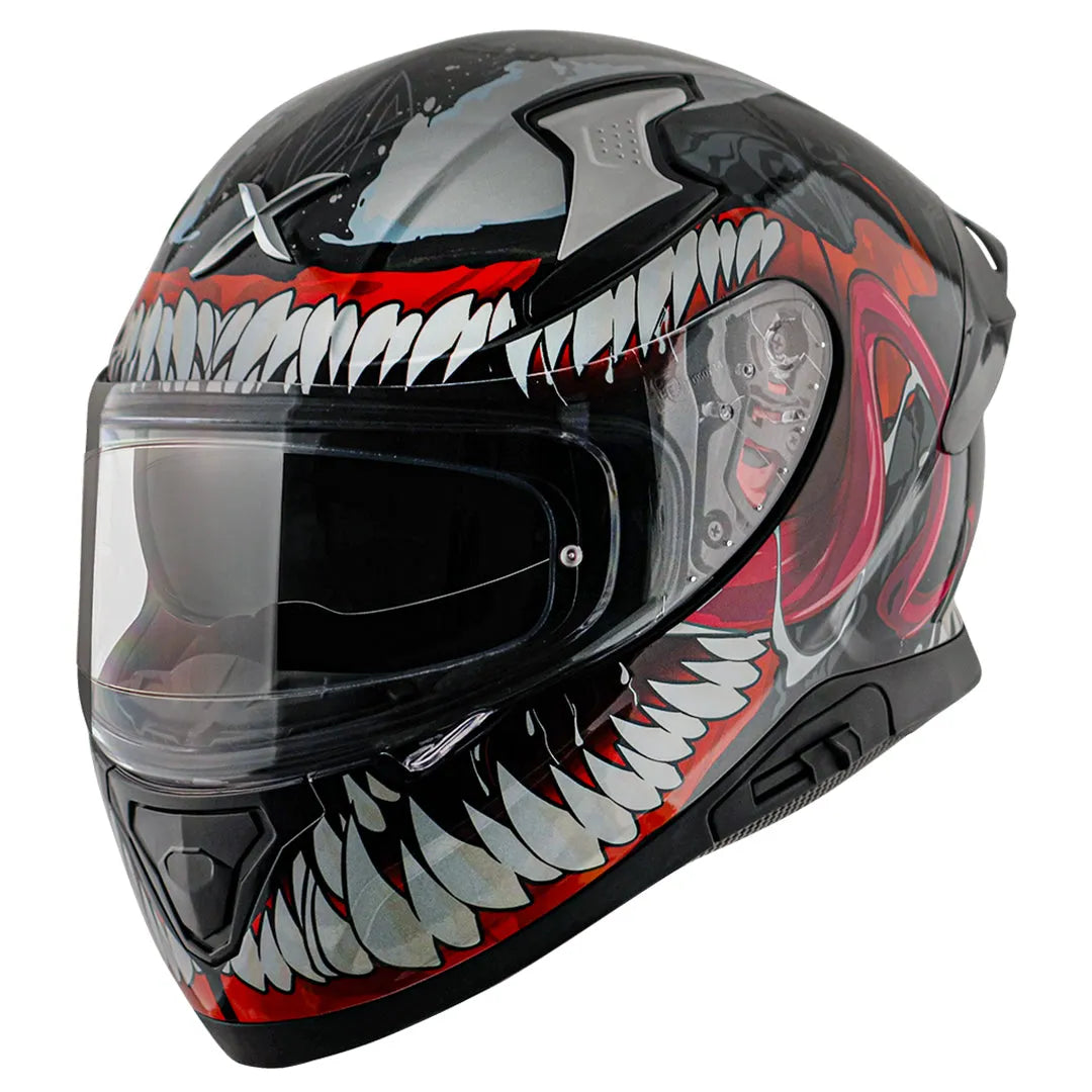 AXOR Apex Marvel Venom Black Red Full Face Helmet