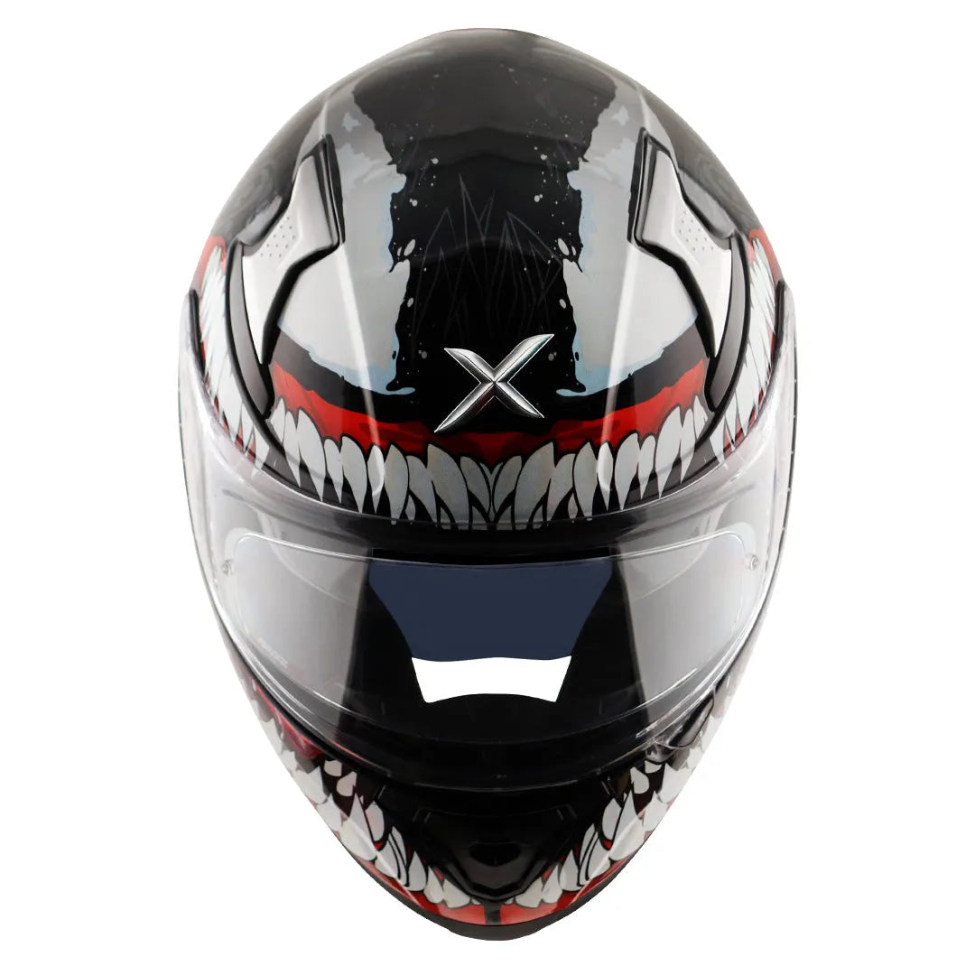 AXOR Apex Marvel Venom Black Red Full Face Helmet