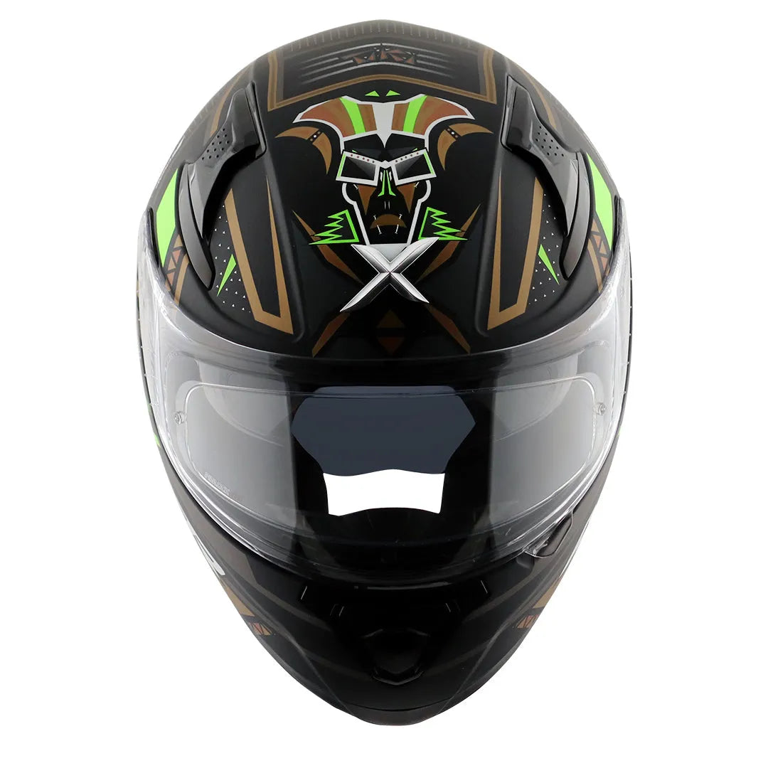 AXOR Apex Tikki Black Gold Full Face Helmet