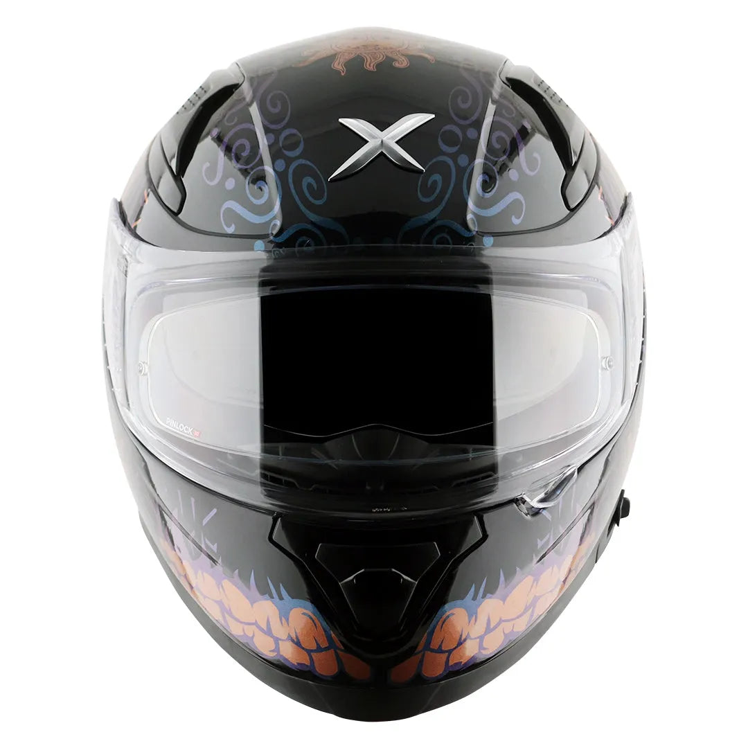 AXOR Apex Trance 2 0 Black Gold Full Face Helmet