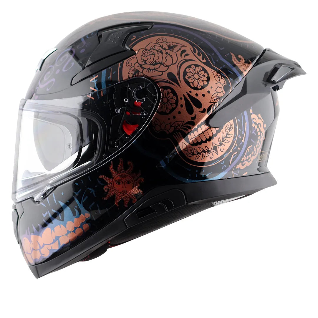 AXOR Apex Trance 2 0 Black Gold Full Face Helmet