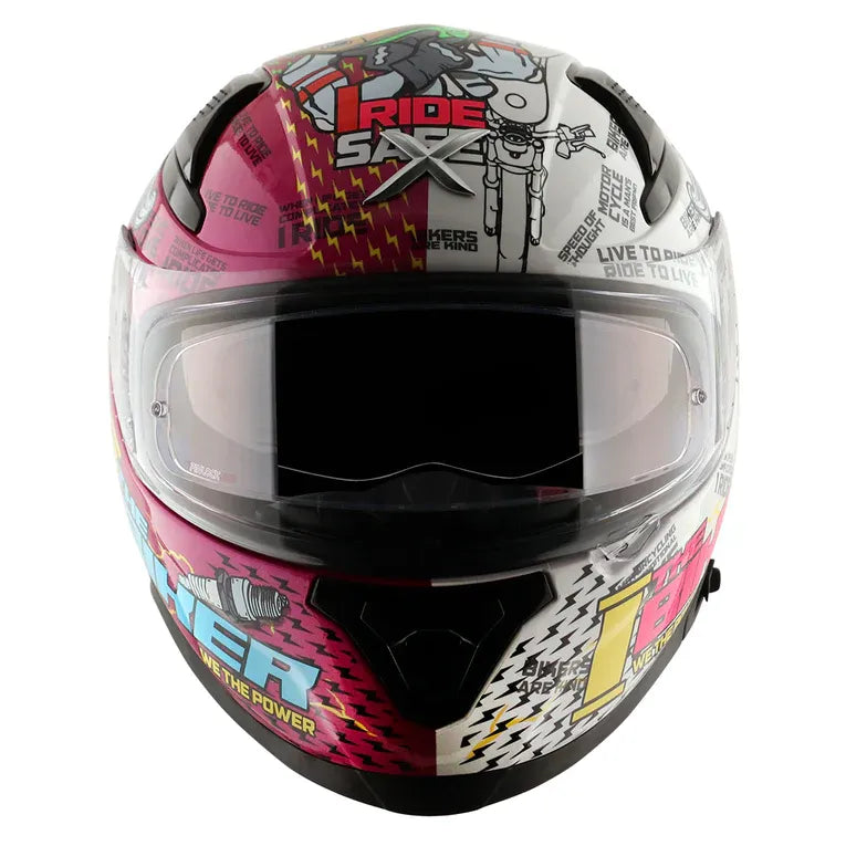AXOR Apex Xbhp 19 Pink White Full Face Helmet