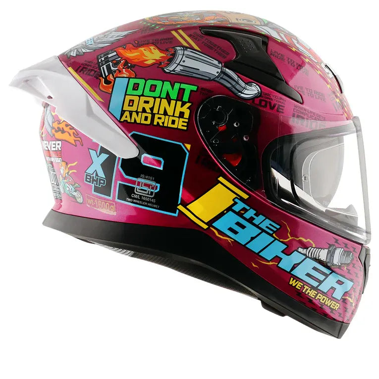AXOR Apex Xbhp 19 Pink White Full Face Helmet