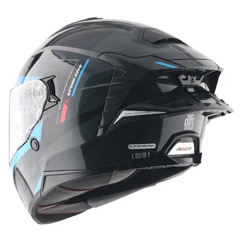 Axor Brutale Kryptic Black Green Full Face Helmet
