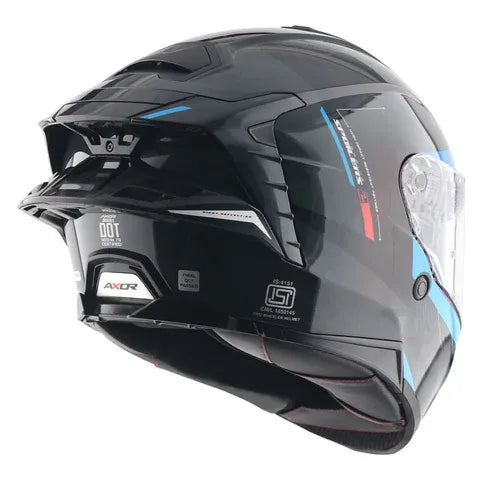 Axor Brutale Kryptic Black Green Full Face Helmet