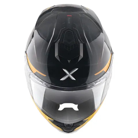 Axor Brutale Kryptic Black Yellow Full Face Helmet
