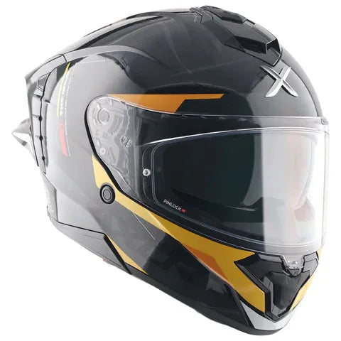 Axor Brutale Kryptic Black Yellow Full Face Helmet