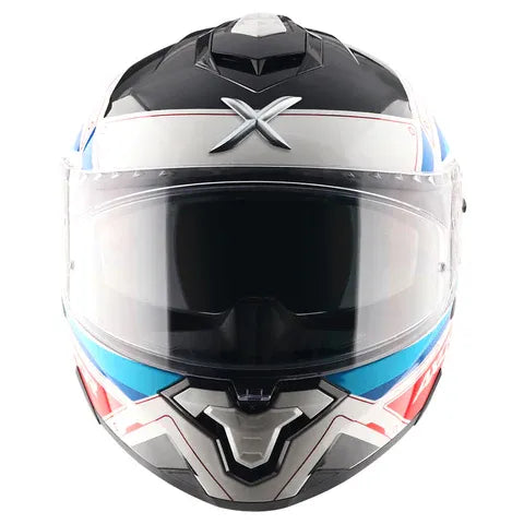 Axor Brutale Ryden White Red Full Face Helmet