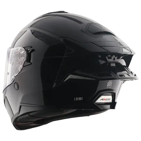Axor Brutale Solid Black Full Face Helmet